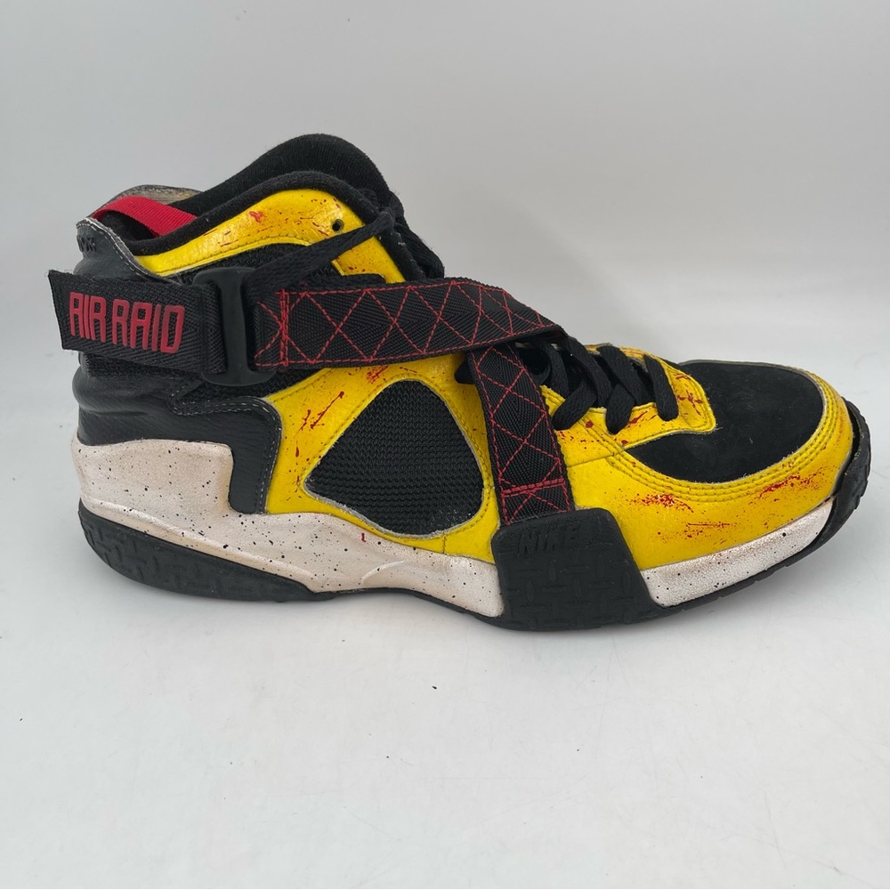 Nike Men’s Air Raid Black Yellow Red Basketball Shoes - Size 9.5